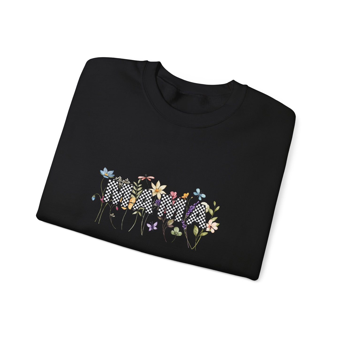 Mama Floral Graphic Unisex Crewneck Sweatshirt
