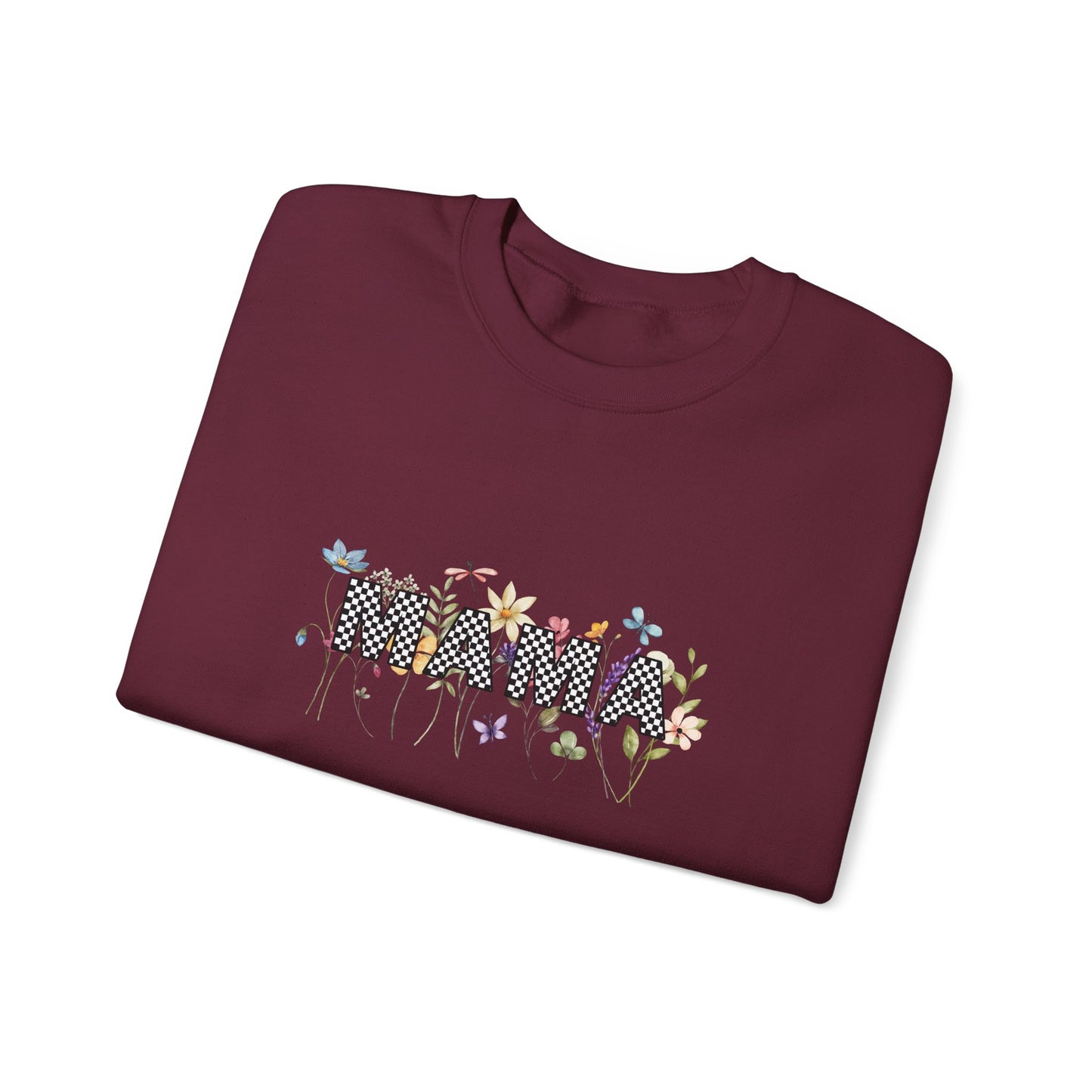 Mama Floral Graphic Unisex Crewneck Sweatshirt