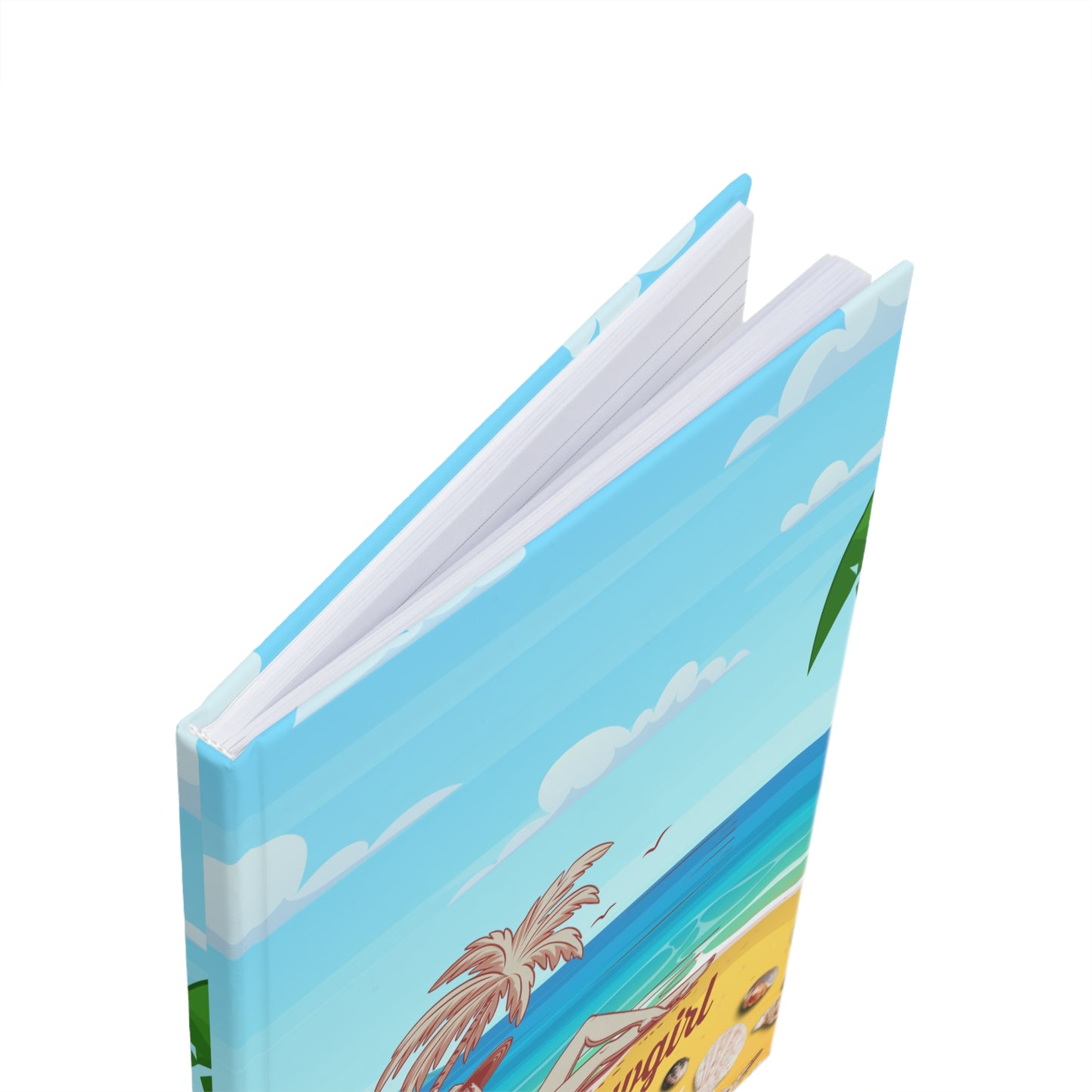 Beach Vibes Journal - Coastal Cowgirl A5 Hardcover Notebook, Travel Diary, Gift for Her, Ocean Lover's Journal, Summer Memories