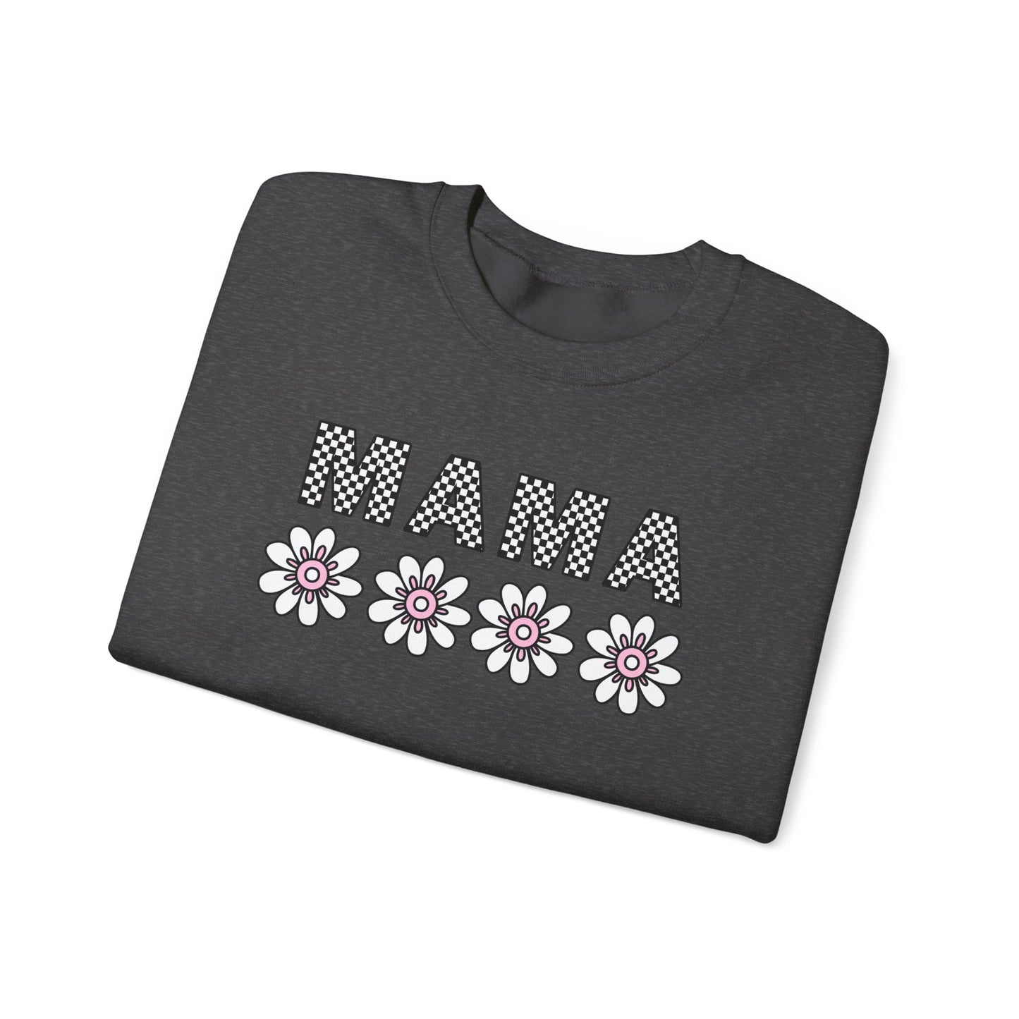 Floral Mama Sweatshirt - Comfortable Stylish Crewneck for Moms