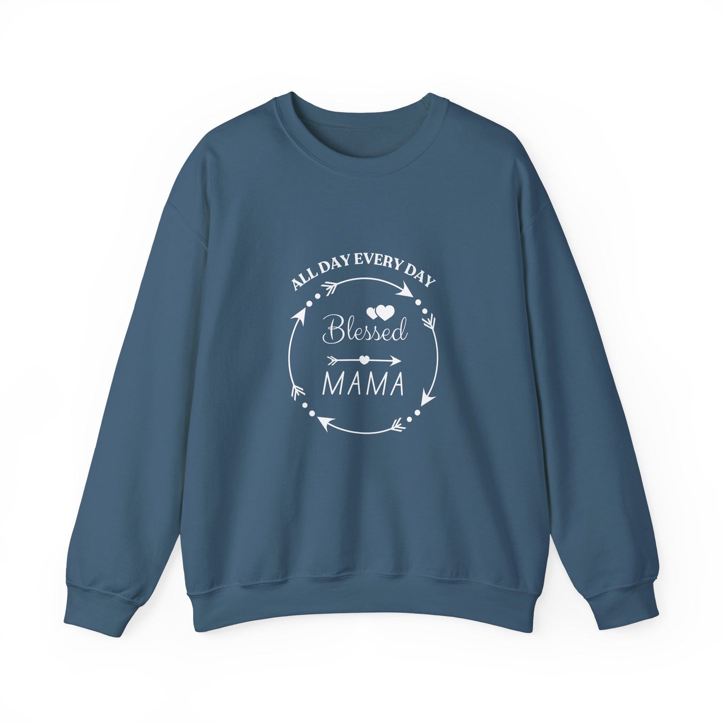 Blessed Mama All Day Every Day Sweatshirt Cozy, Stylish Perfect for Moms and Grandmas