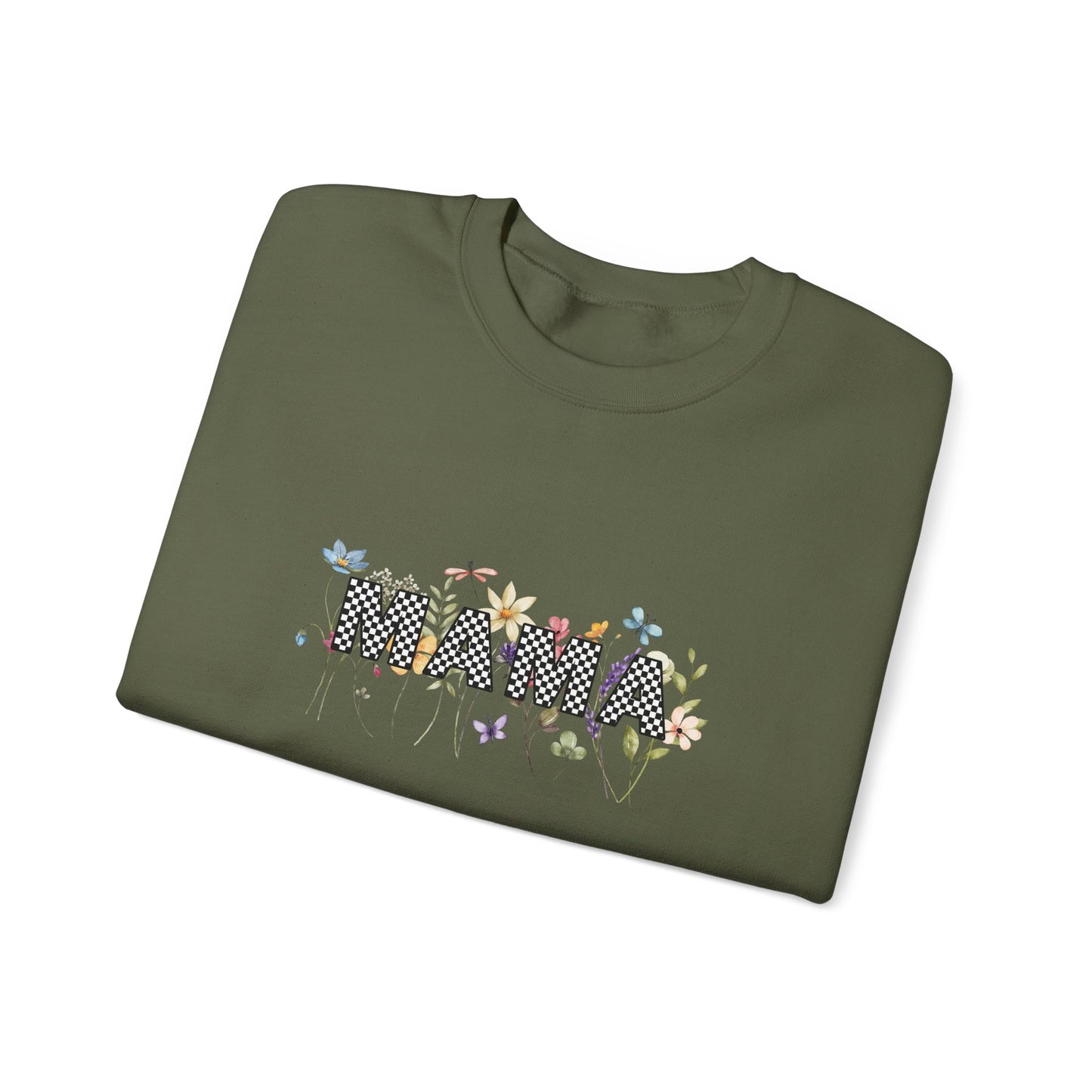 Mama Floral Graphic Unisex Crewneck Sweatshirt