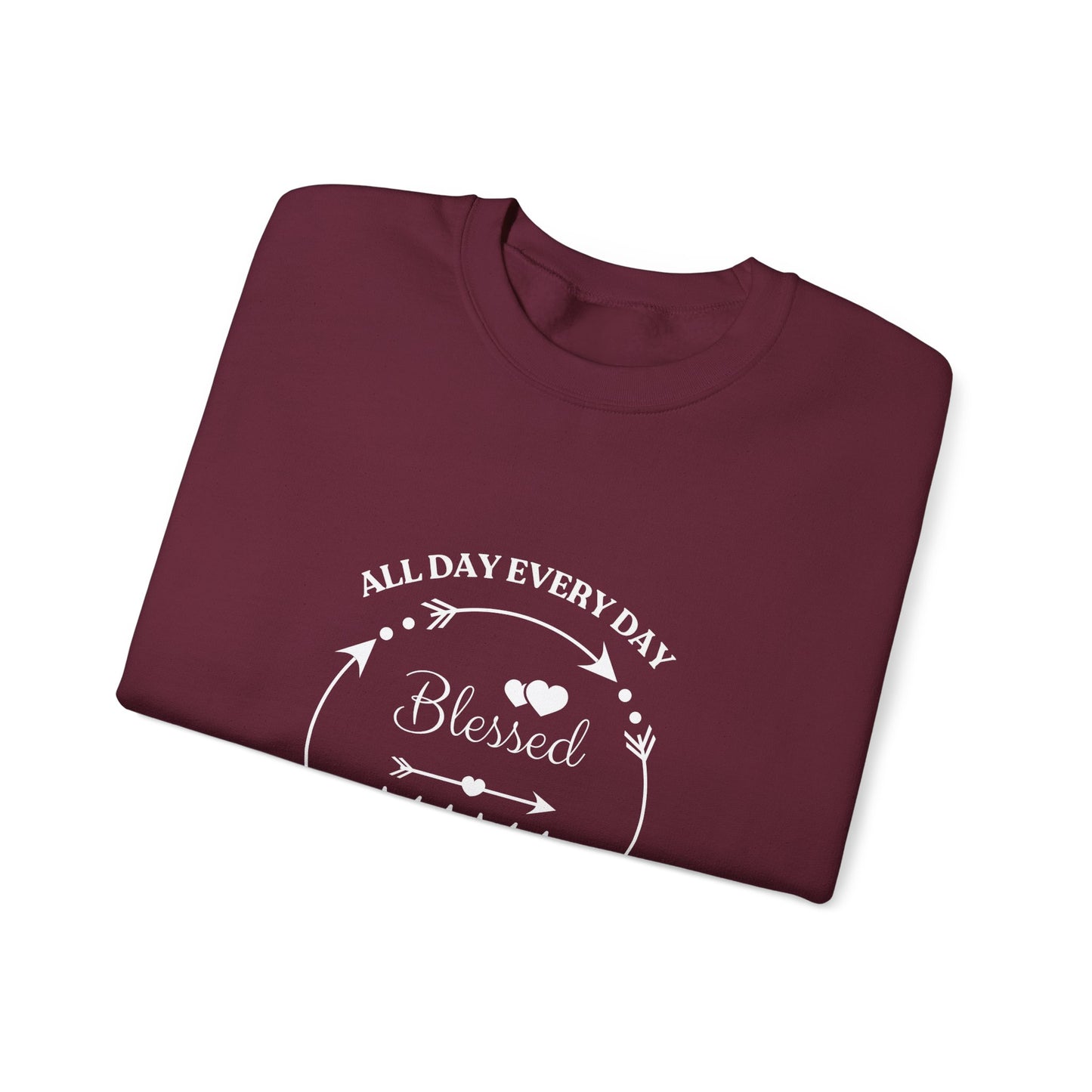 Blessed Mama All Day Every Day Sweatshirt Cozy, Stylish Perfect for Moms and Grandmas