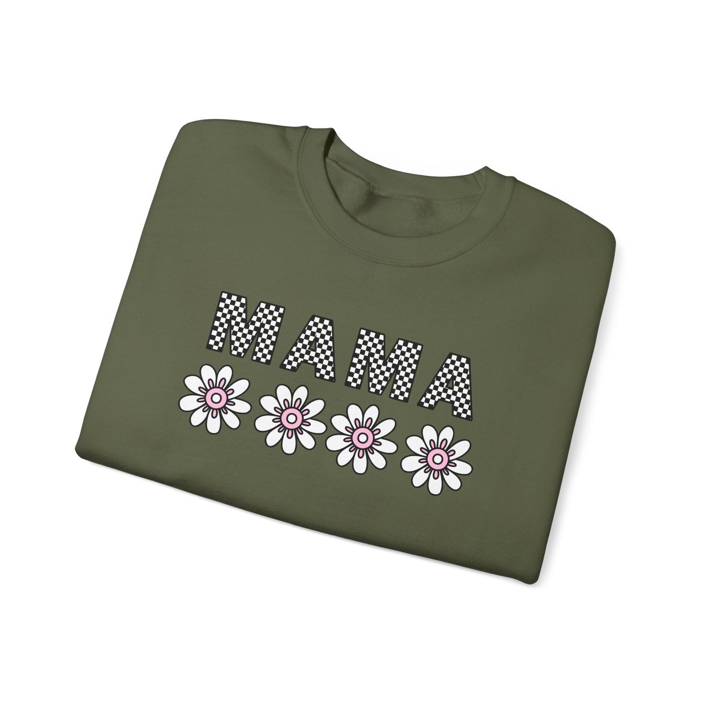 Floral Mama Sweatshirt - Comfortable Stylish Crewneck for Moms