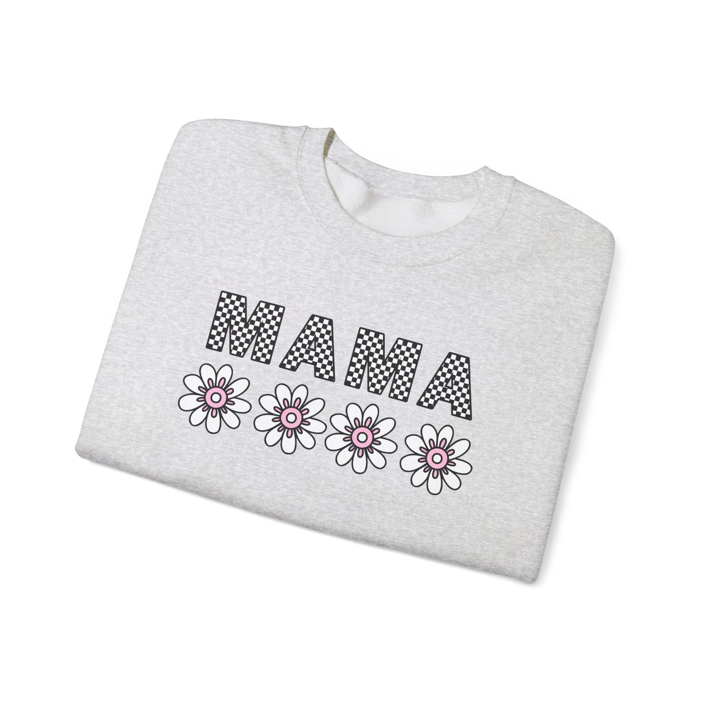 Floral Mama Sweatshirt - Comfortable Stylish Crewneck for Moms