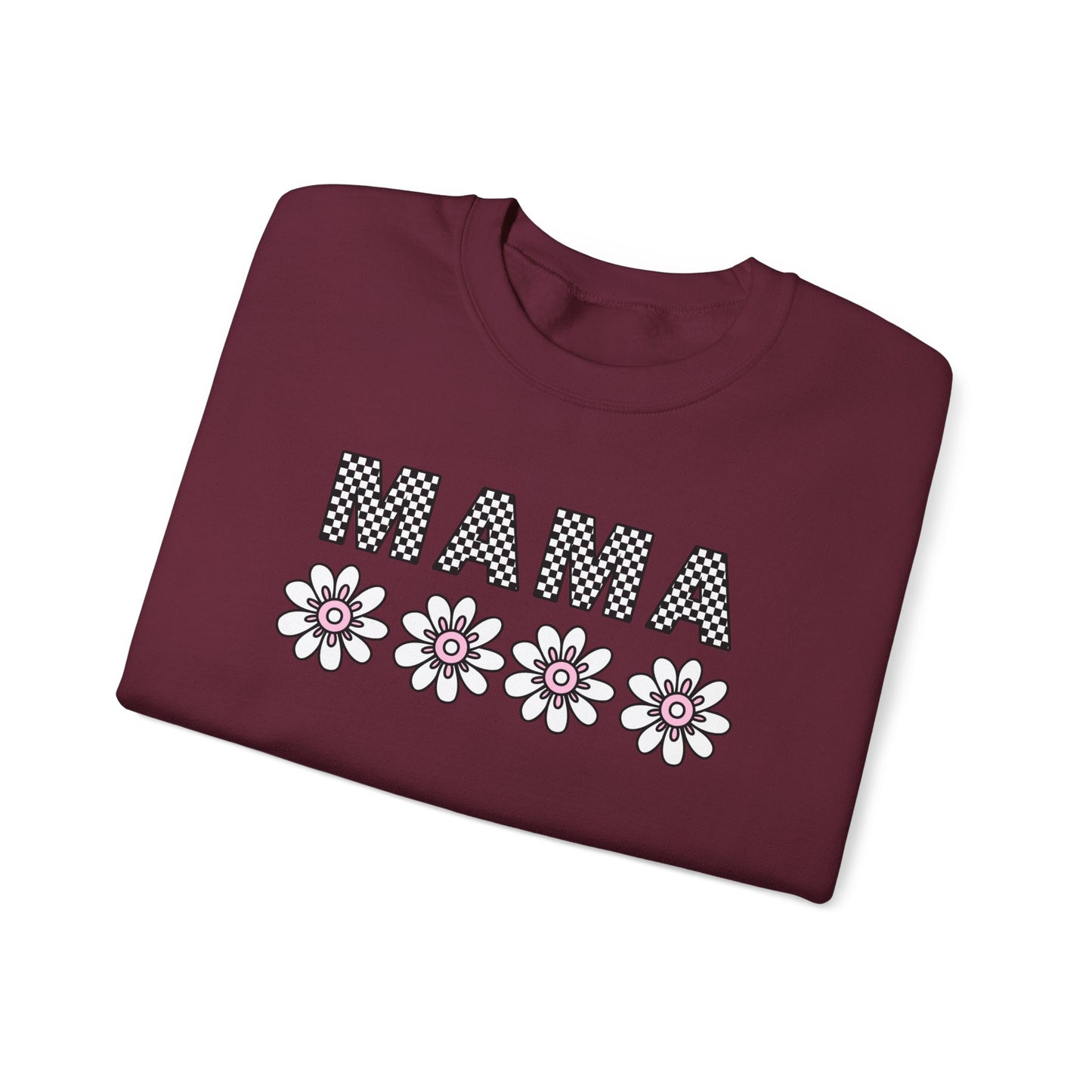 Floral Mama Sweatshirt - Comfortable Stylish Crewneck for Moms