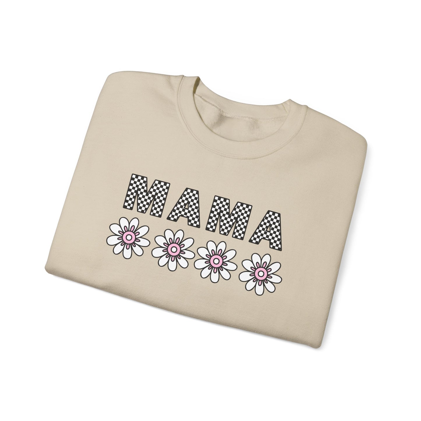 Floral Mama Sweatshirt - Comfortable Stylish Crewneck for Moms