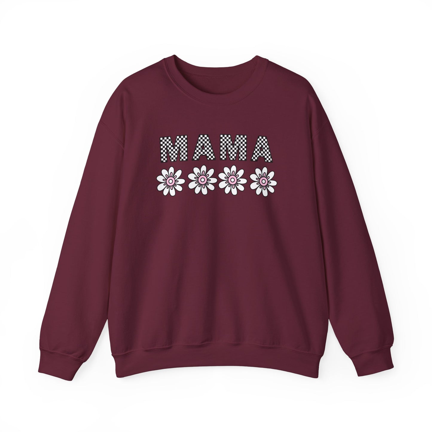 Floral Mama Sweatshirt - Comfortable Stylish Crewneck for Moms