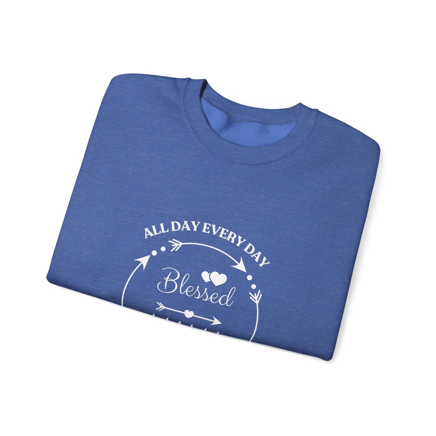Blessed Mama All Day Every Day Sweatshirt Cozy, Stylish Perfect for Moms and Grandmas