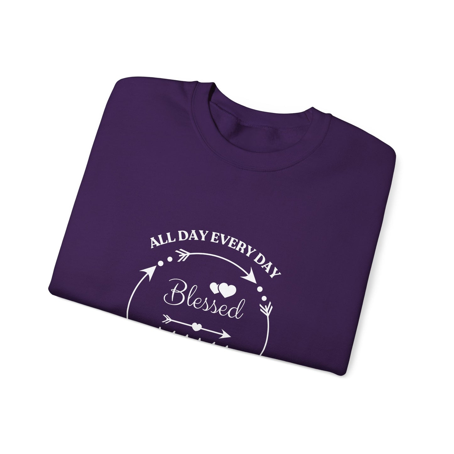 Blessed Mama All Day Every Day Sweatshirt Cozy, Stylish Perfect for Moms and Grandmas