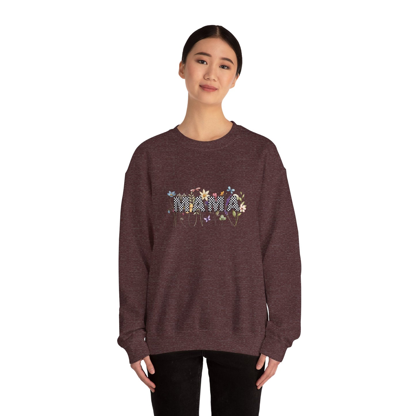 Mama Floral Graphic Unisex Crewneck Sweatshirt