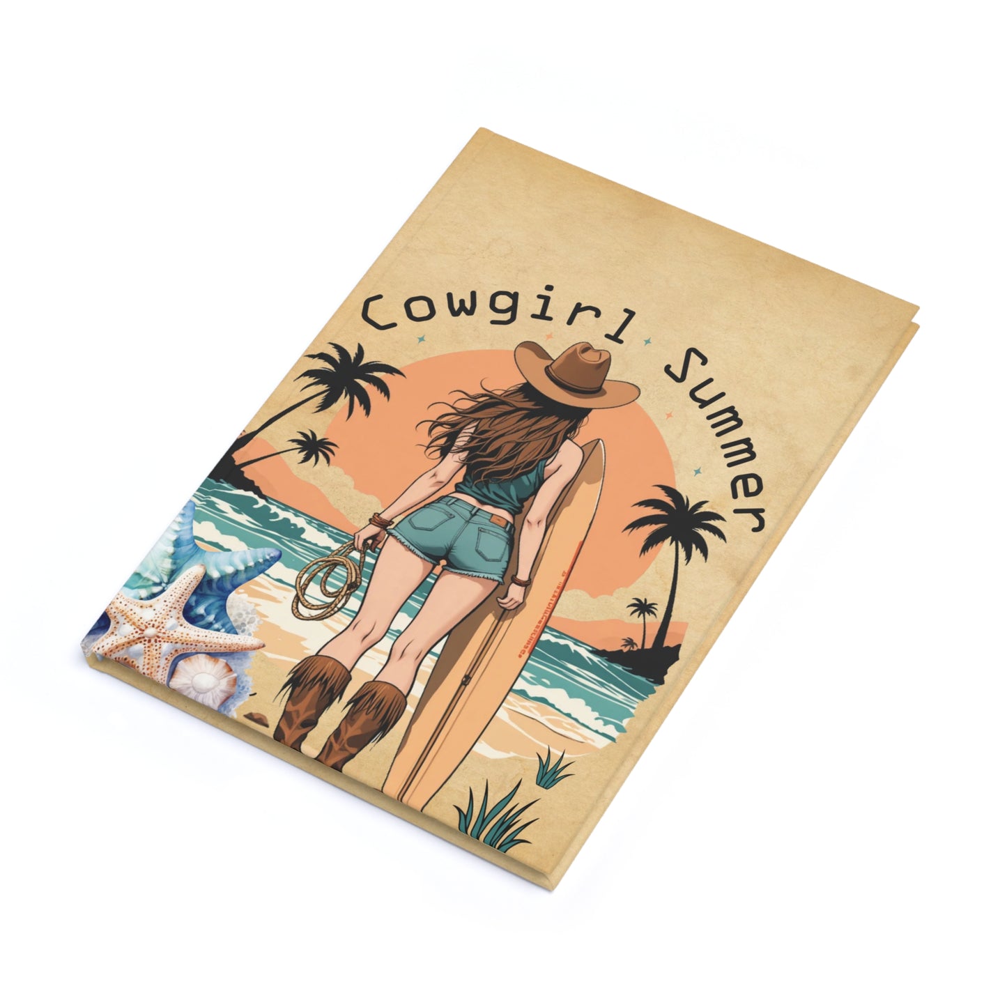 Coastal Cowgirl Journal Western Beach Vibes Notebook Cowgirl Aesthetic Travel Journal Summer Boho Journal for Girls Beachy Gift Idea