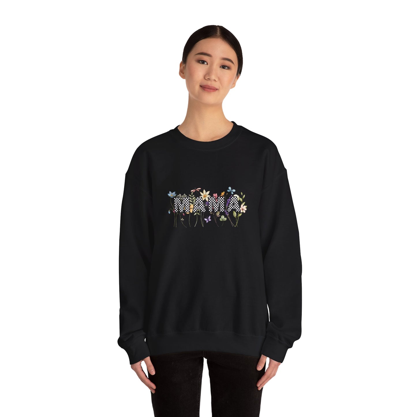 Mama Floral Graphic Unisex Crewneck Sweatshirt