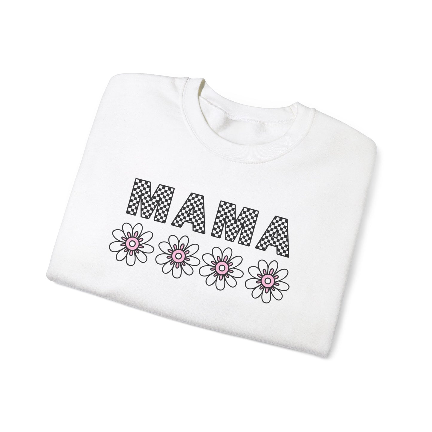 Floral Mama Sweatshirt - Comfortable Stylish Crewneck for Moms