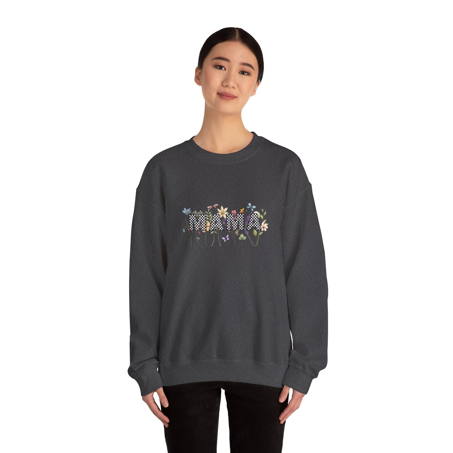 Mama Floral Graphic Unisex Crewneck Sweatshirt