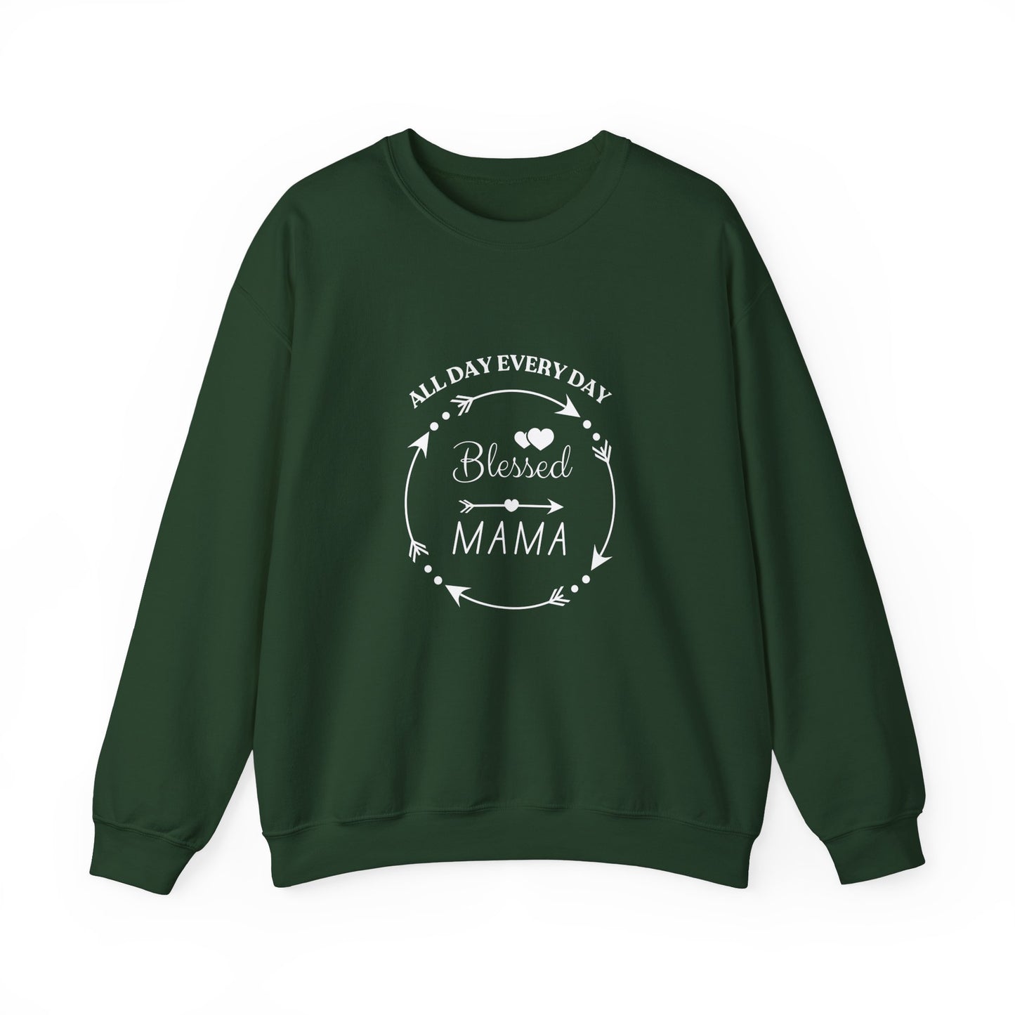 Blessed Mama All Day Every Day Sweatshirt Cozy, Stylish Perfect for Moms and Grandmas