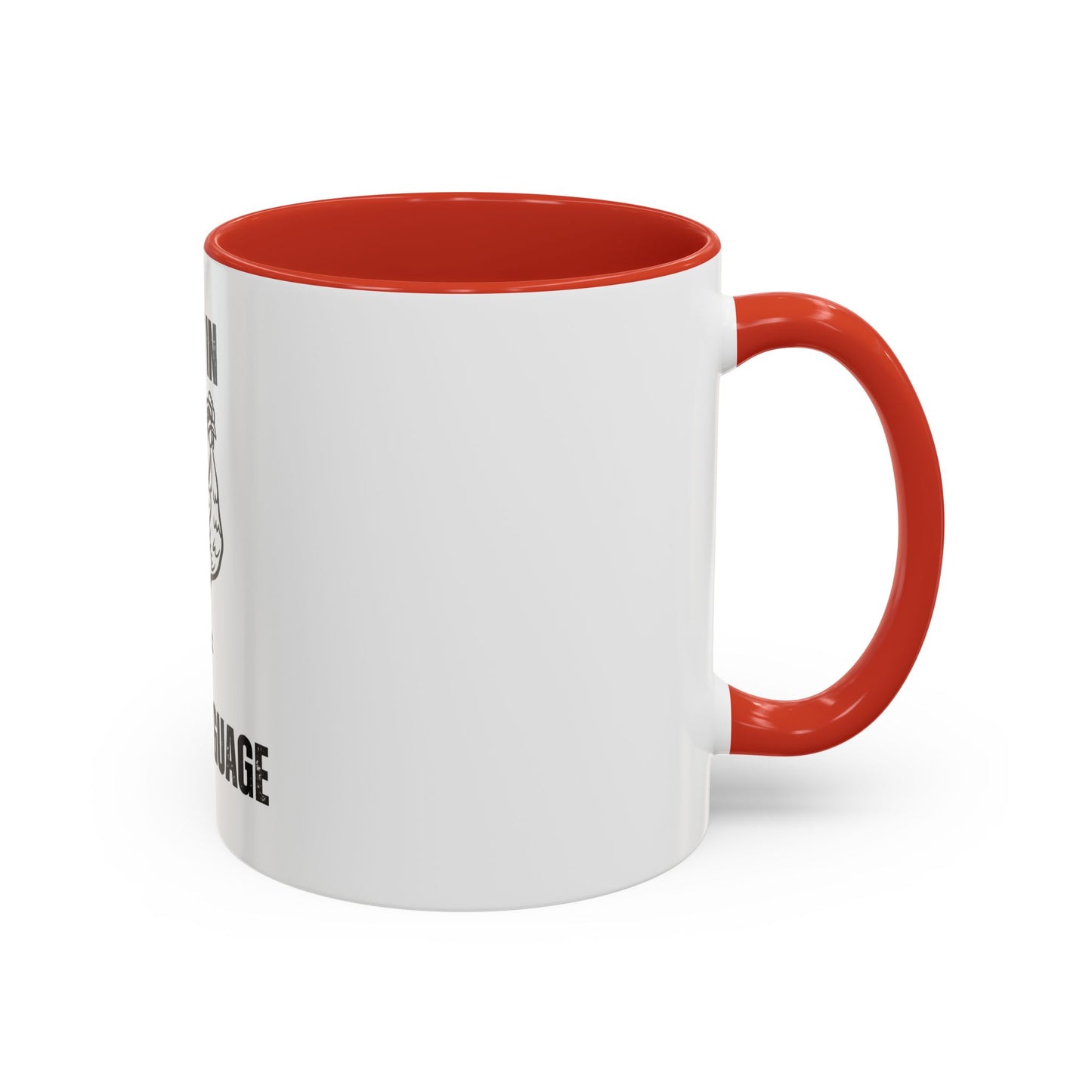 Fluent in Fowl Language Accent Coffee Mug Funny Chicken Design for Animal Lovers