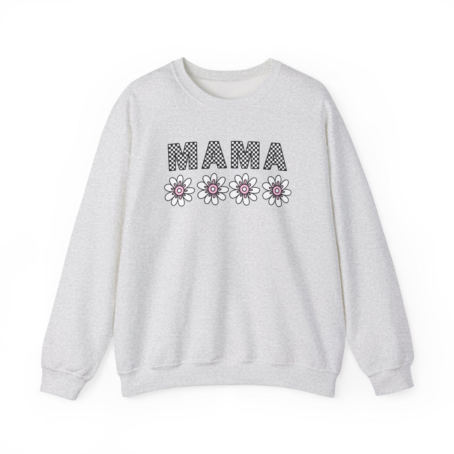 Floral Mama Sweatshirt - Comfortable Stylish Crewneck for Moms