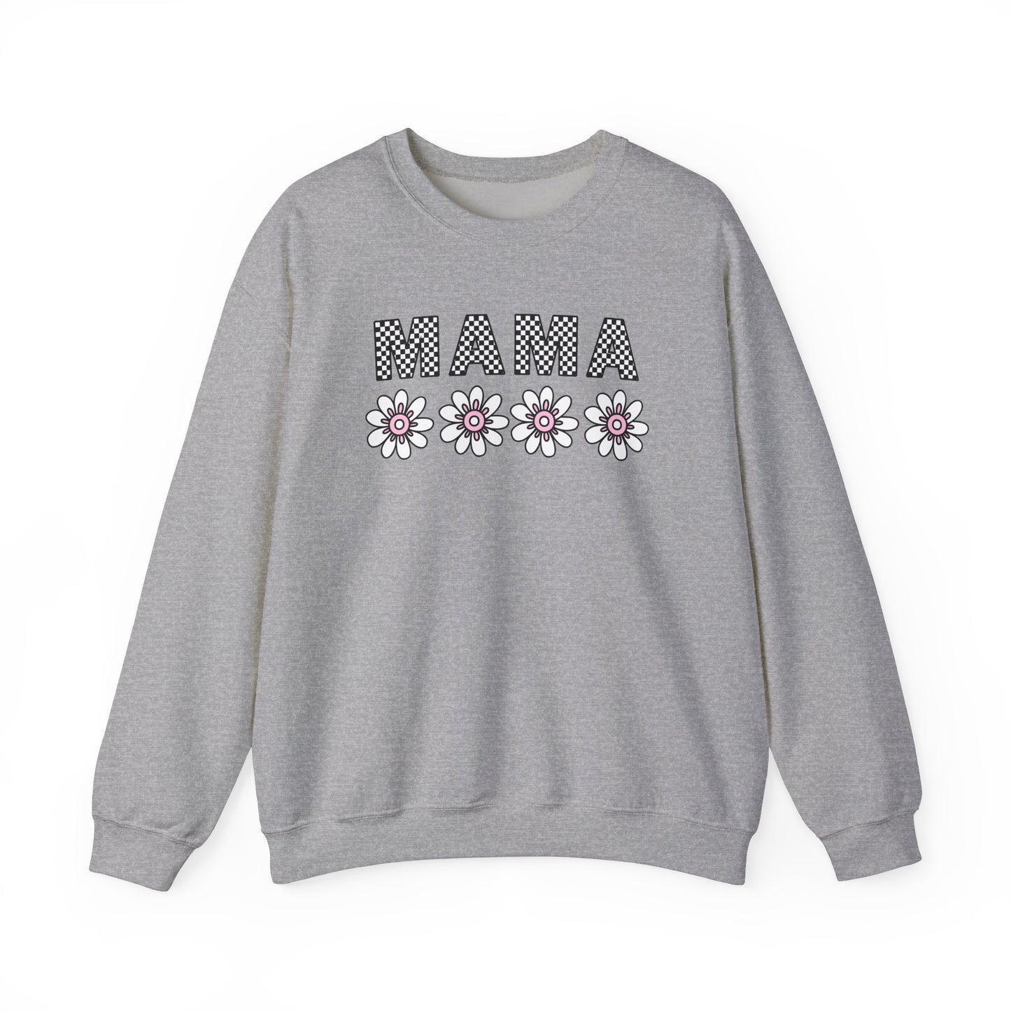 Floral Mama Sweatshirt - Comfortable Stylish Crewneck for Moms