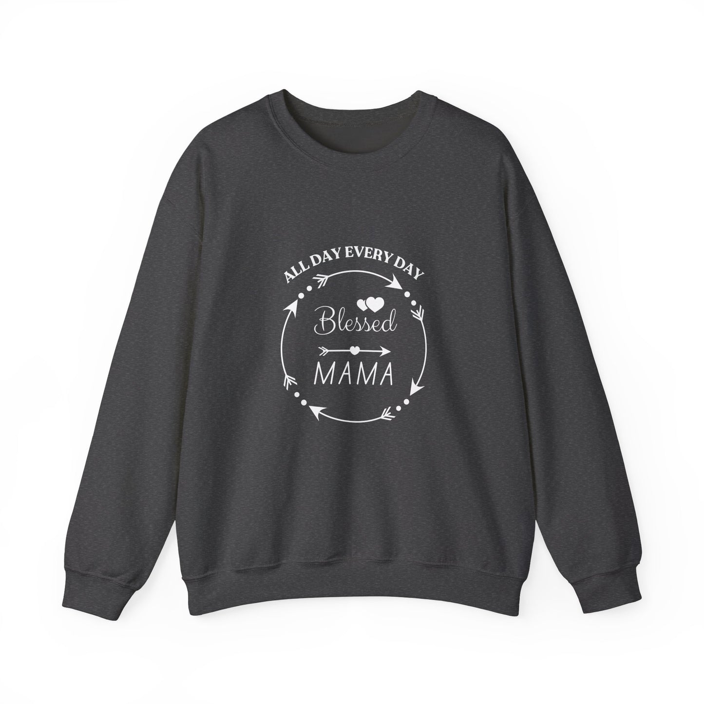 Blessed Mama All Day Every Day Sweatshirt Cozy, Stylish Perfect for Moms and Grandmas