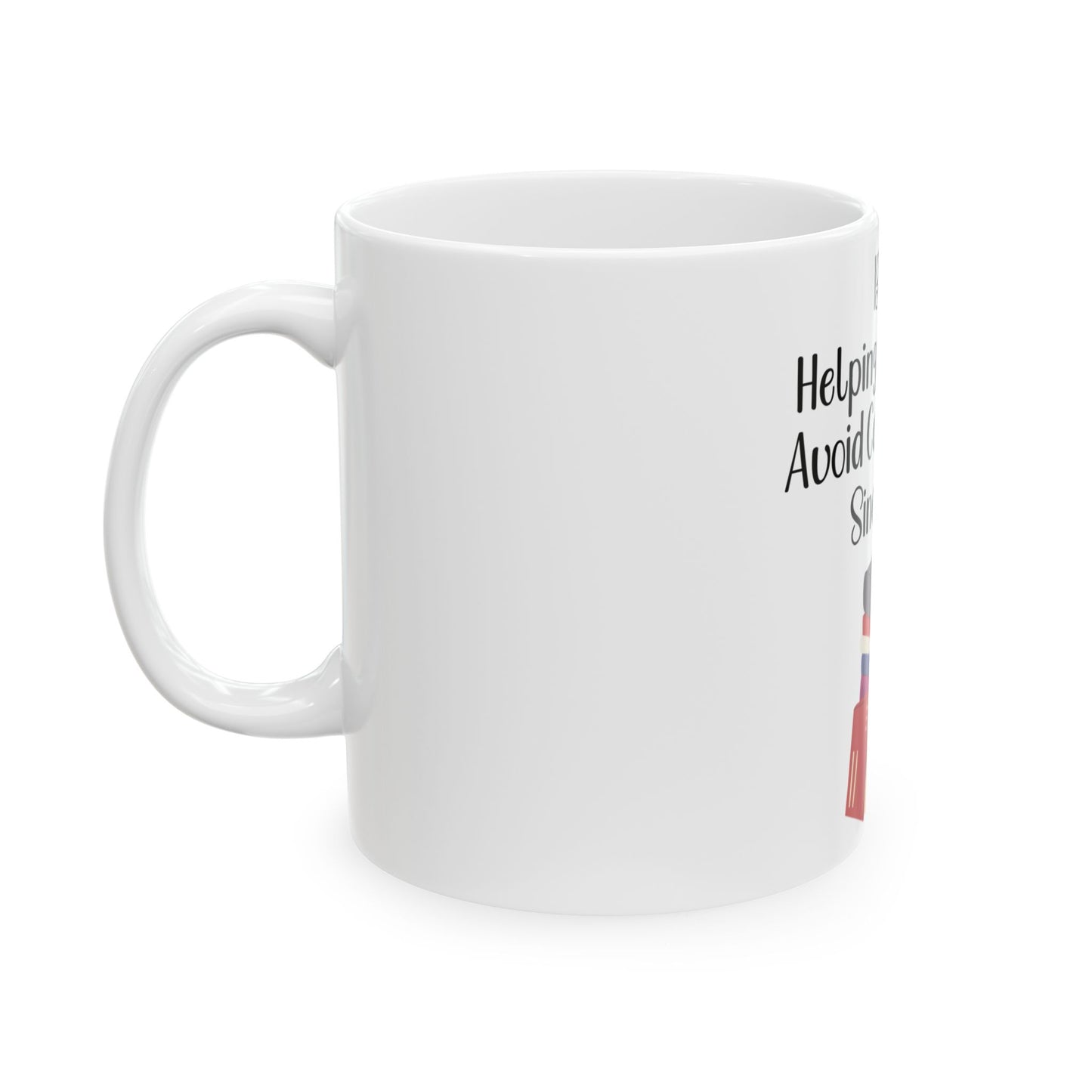 Introvert's Book Lover Ceramic Mug - "Helping Introverts Avoid Conversation Since 1454" - Perfect for Cozy Reading Moments