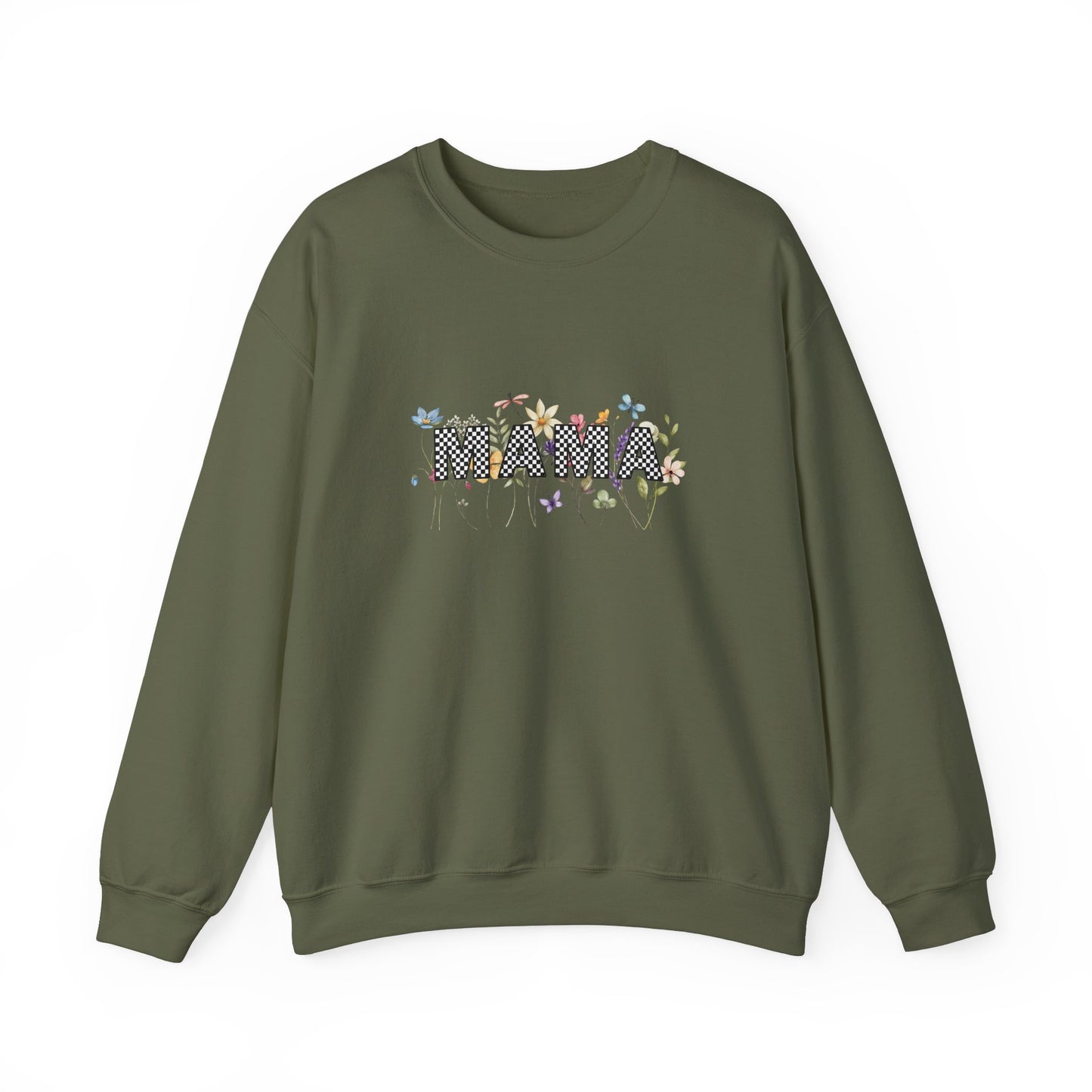 Mama Floral Graphic Unisex Crewneck Sweatshirt