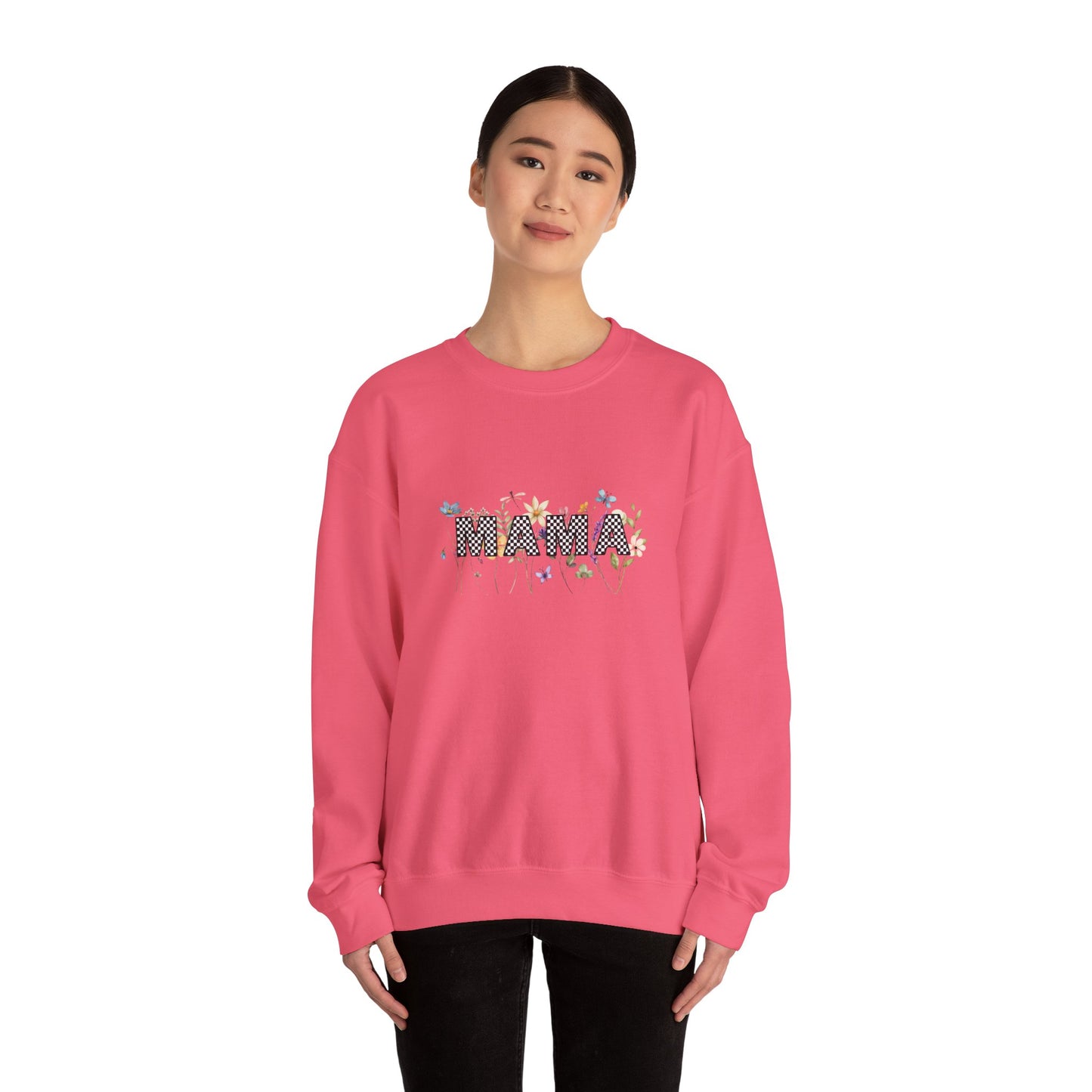 Mama Floral Graphic Unisex Crewneck Sweatshirt