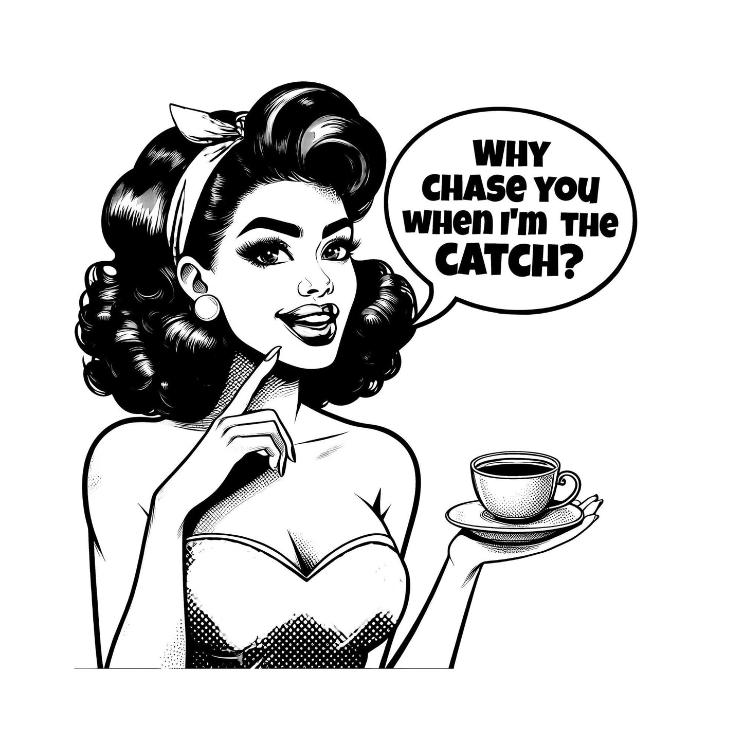 Sarcastic Pin Up Girls Coloring Book 35 Download & Print PRINTABLE Pages for Adults Sassy Quotes with Feminist Humor Makes Great Gifts for Badass Women Men