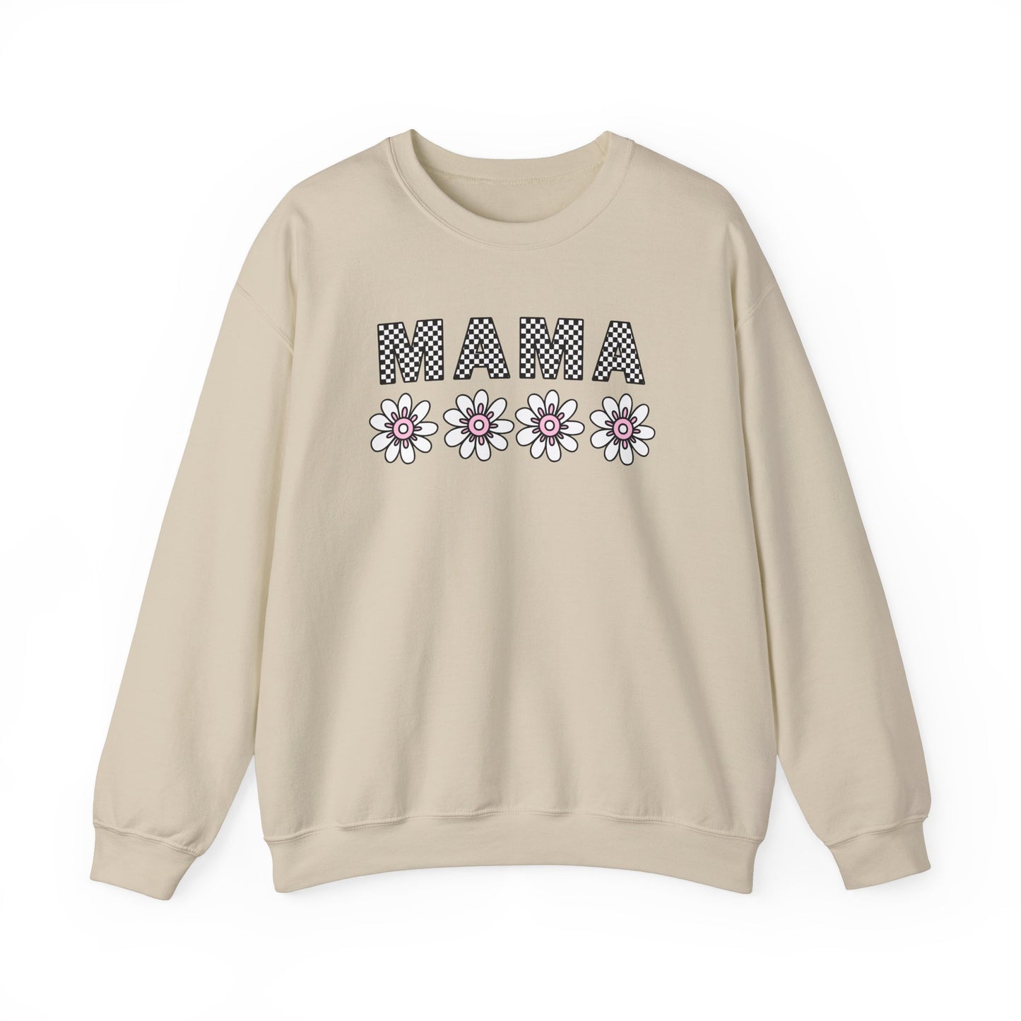 Floral Mama Sweatshirt - Comfortable Stylish Crewneck for Moms