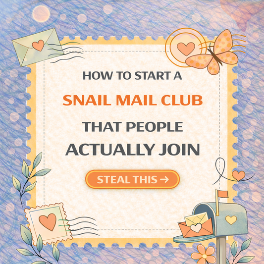 How to Start a Snail Mail Club That People Actually Join