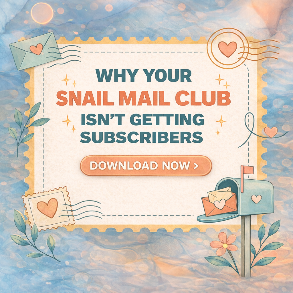 Why Your Snail Mail Club Isn't Getting Subscribers (And How to Fix It)