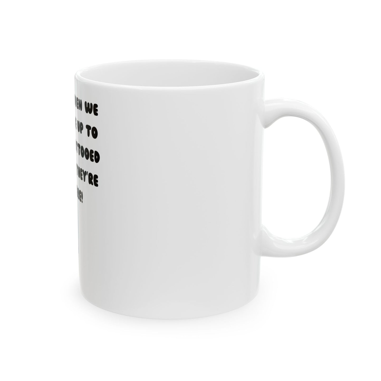 Mug - Vintage Circus Fat Tattooed Lady Funny Nostalgic Coffee Mug – Perfect for Quirky Humor Lovers!