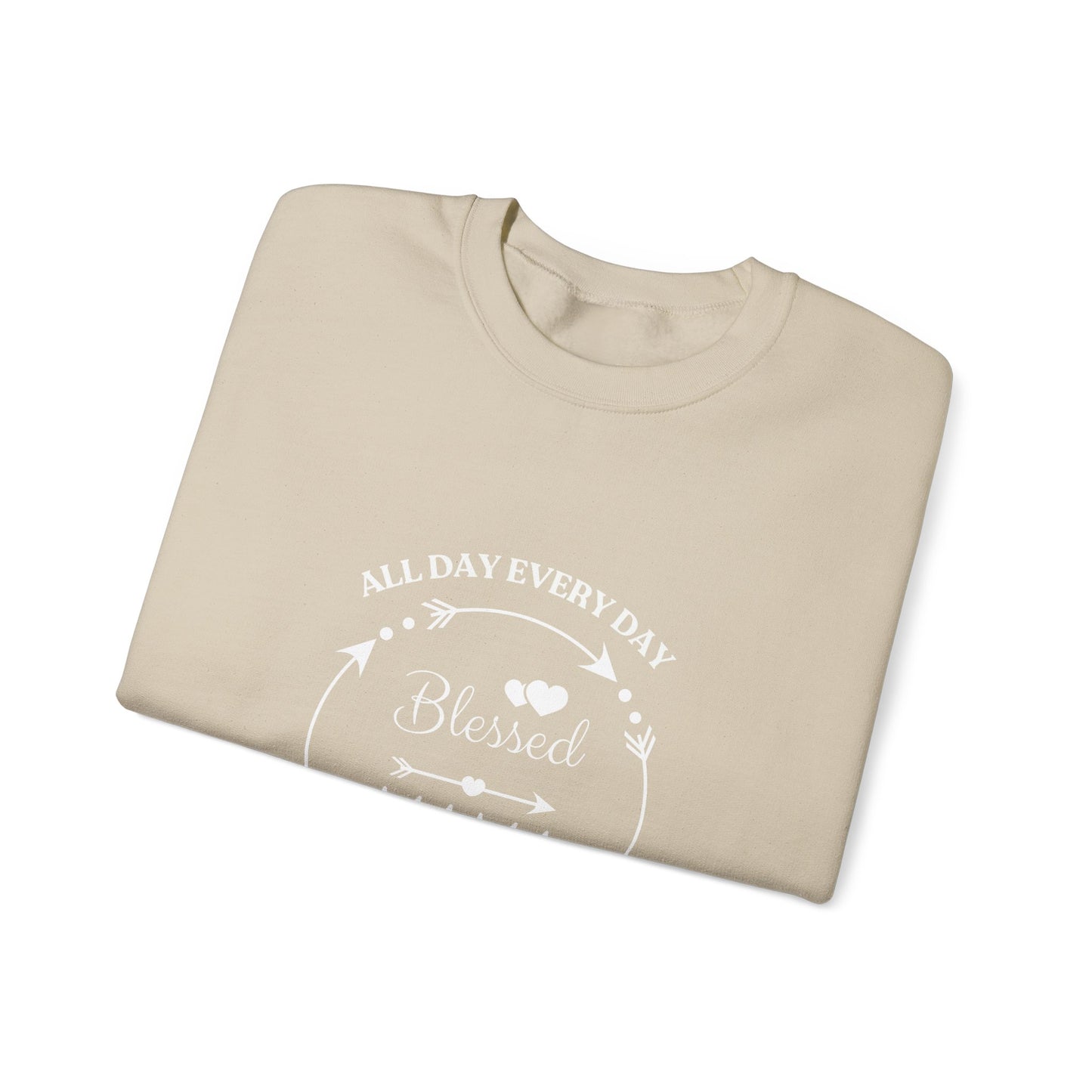 Blessed Mama All Day Every Day Sweatshirt Cozy, Stylish Perfect for Moms and Grandmas