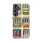 Retro Sardines Phone Case, Tinned Fish Design, Vintage Aesthetic iPhone Samsung Case, Funky Y2K Nautical Accessory, Cute Boho Sea Vibes