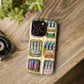 Retro Sardines Phone Case, Tinned Fish Design, Vintage Aesthetic iPhone Samsung Case, Funky Y2K Nautical Accessory, Cute Boho Sea Vibes