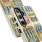 Retro Sardines Phone Case, Tinned Fish Design, Vintage Aesthetic iPhone Samsung Case, Funky Y2K Nautical Accessory, Cute Boho Sea Vibes