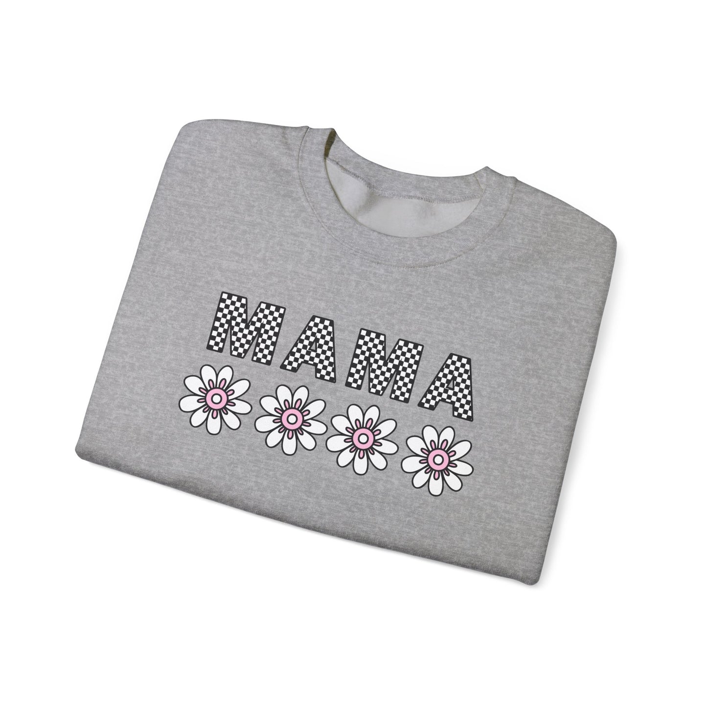 Floral Mama Sweatshirt - Comfortable Stylish Crewneck for Moms