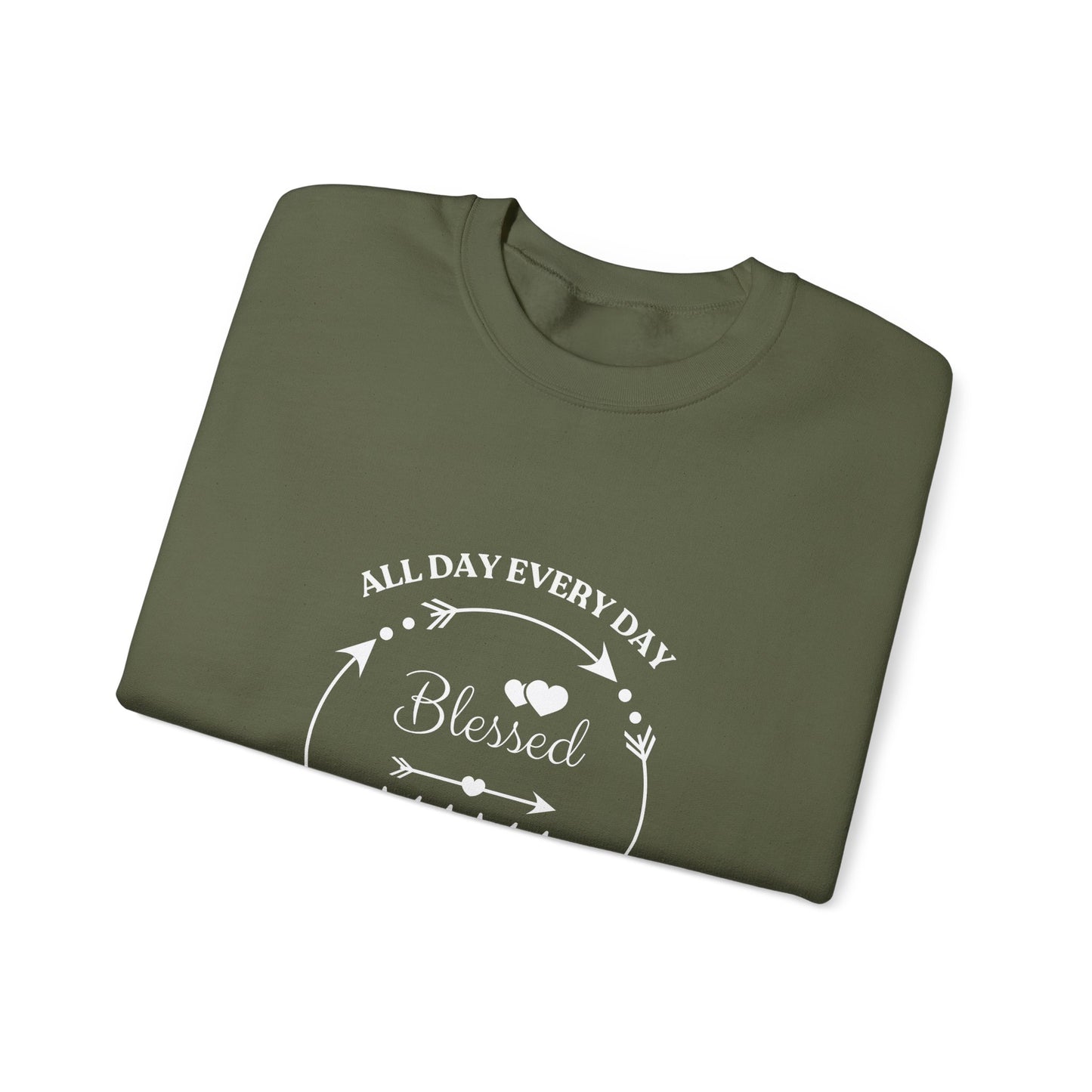 Blessed Mama All Day Every Day Sweatshirt Cozy, Stylish Perfect for Moms and Grandmas