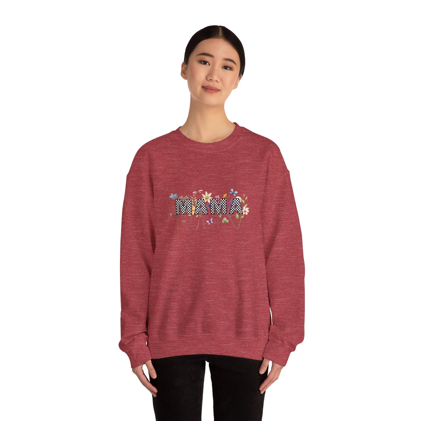 Mama Floral Graphic Unisex Crewneck Sweatshirt