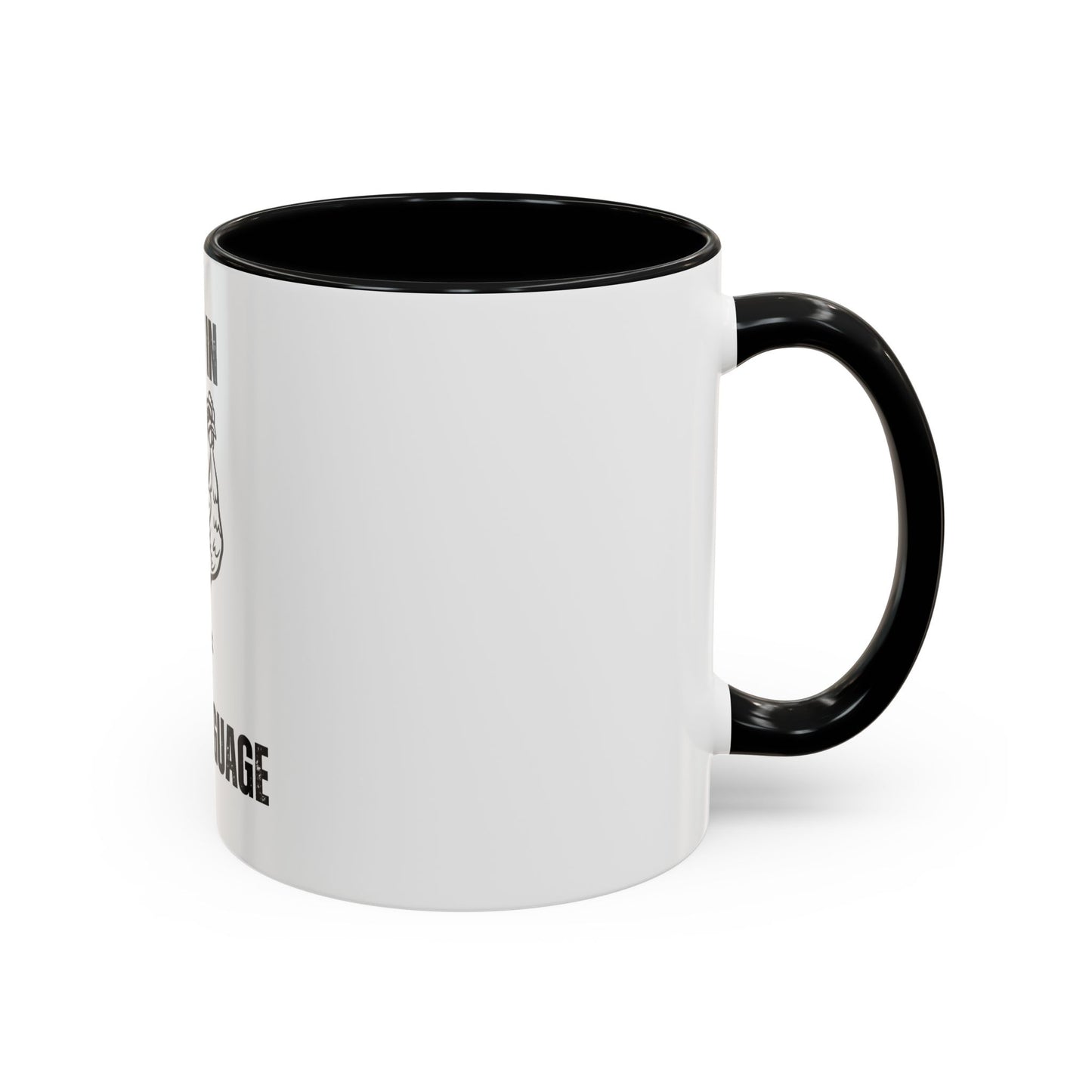 Fluent in Fowl Language Accent Coffee Mug Funny Chicken Design for Animal Lovers