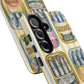 Retro Sardines Phone Case, Tinned Fish Design, Vintage Aesthetic iPhone Samsung Case, Funky Y2K Nautical Accessory, Cute Boho Sea Vibes