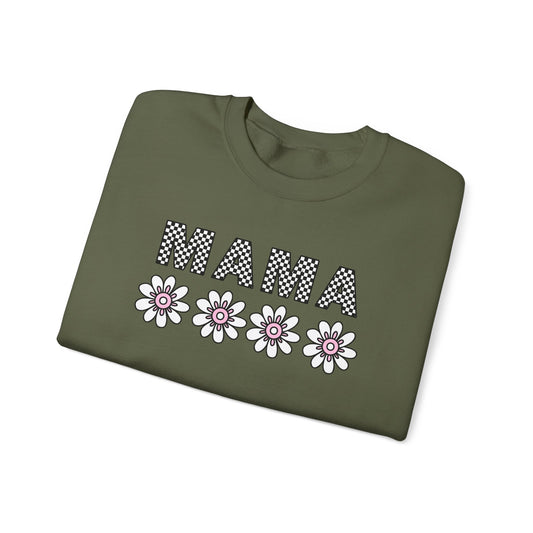 Floral Mama Sweatshirt - Comfortable Stylish Crewneck for Moms