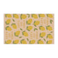 Lemon-Themed Tea Towels, Kitchen Decor, Let's Go Girls Gift, Bridemaid Fun Housewarming Gift, Citrus Kitchen Accessories