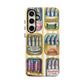 Retro Sardines Phone Case, Tinned Fish Design, Vintage Aesthetic iPhone Samsung Case, Funky Y2K Nautical Accessory, Cute Boho Sea Vibes