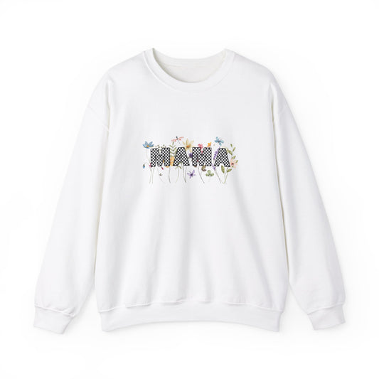 Mama Floral Graphic Unisex Crewneck Sweatshirt