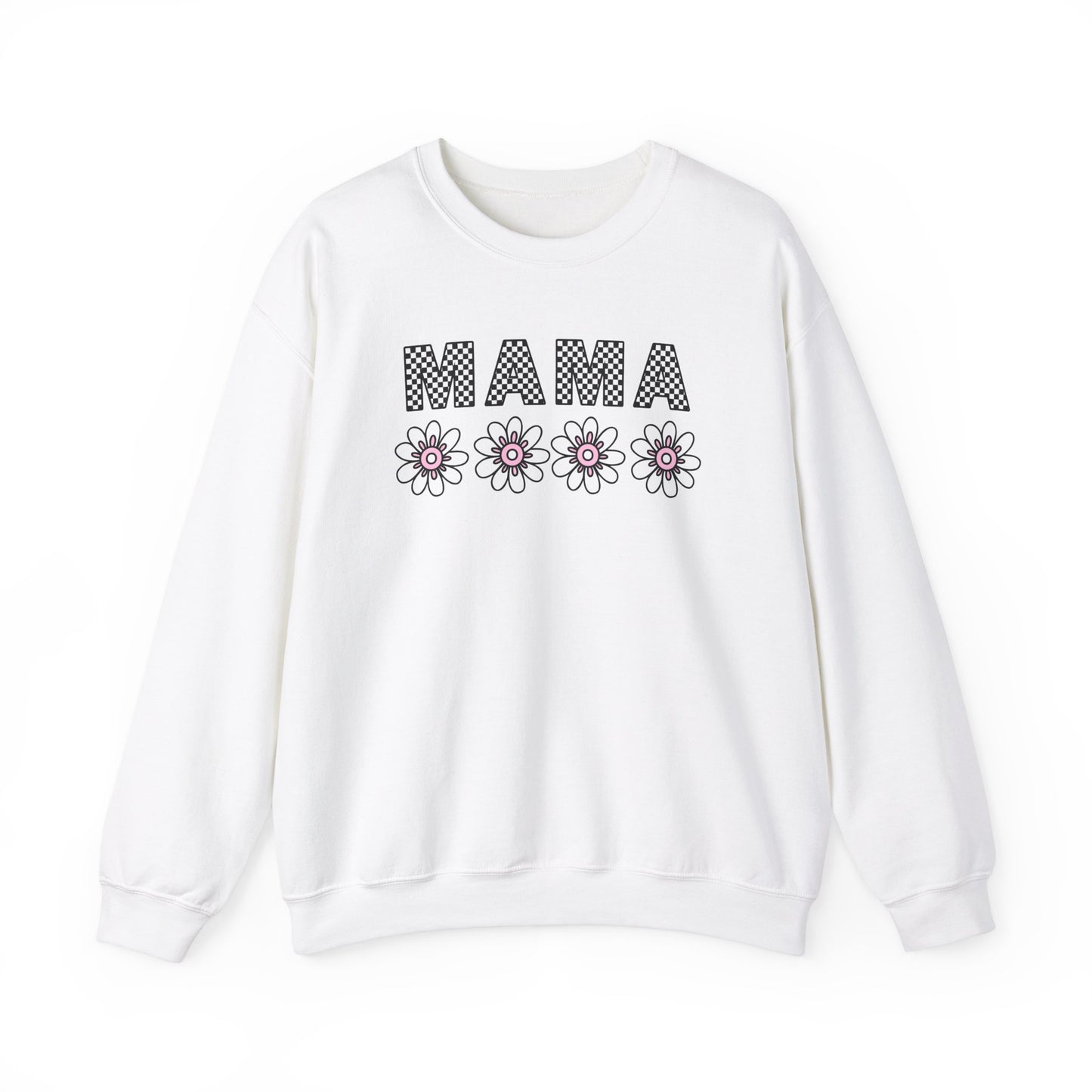 Floral Mama Sweatshirt - Comfortable Stylish Crewneck for Moms