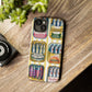 Retro Sardines Phone Case, Tinned Fish Design, Vintage Aesthetic iPhone Samsung Case, Funky Y2K Nautical Accessory, Cute Boho Sea Vibes