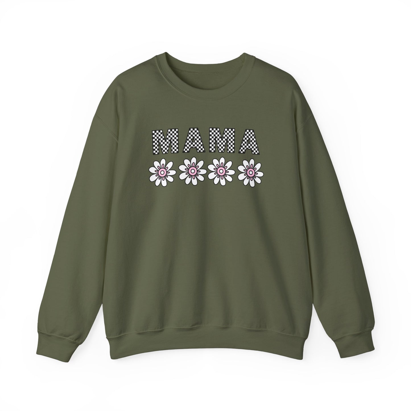 Floral Mama Sweatshirt - Comfortable Stylish Crewneck for Moms