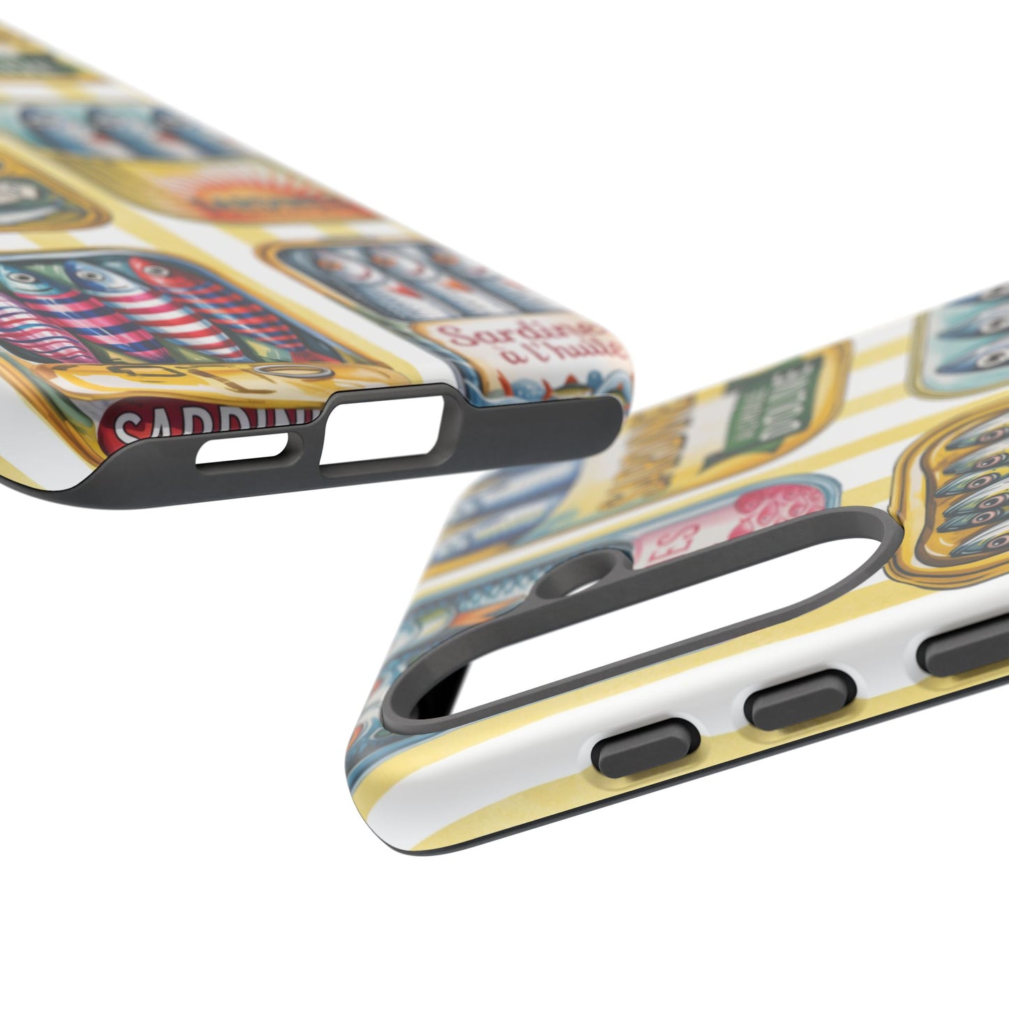 Retro Sardines Phone Case, Tinned Fish Design, Vintage Aesthetic iPhone Samsung Case, Funky Y2K Nautical Accessory, Cute Boho Sea Vibes