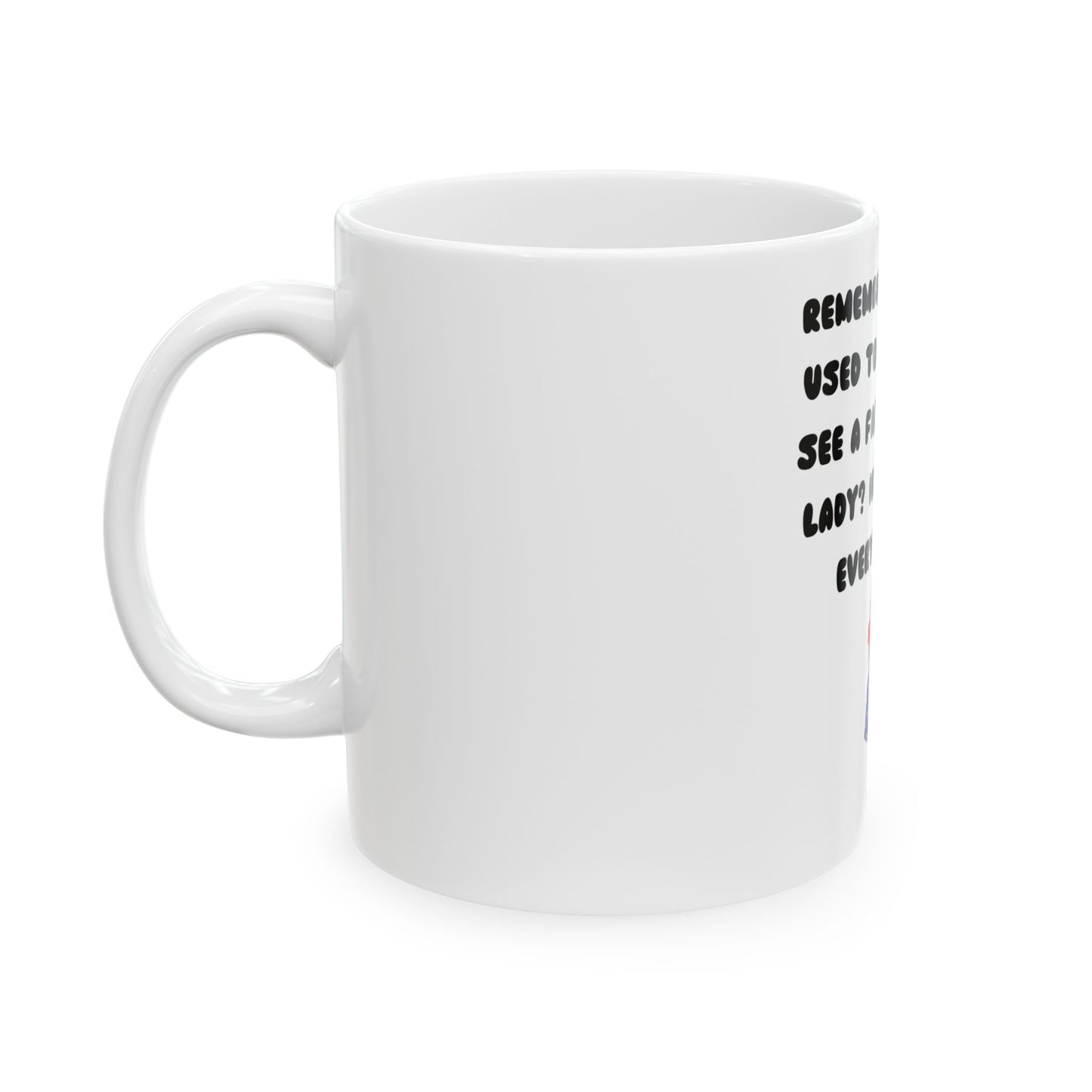 Mug - Vintage Circus Fat Tattooed Lady Funny Nostalgic Coffee Mug – Perfect for Quirky Humor Lovers!